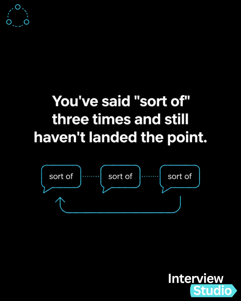 You've said 'sort of' three times and still haven't landed the point.